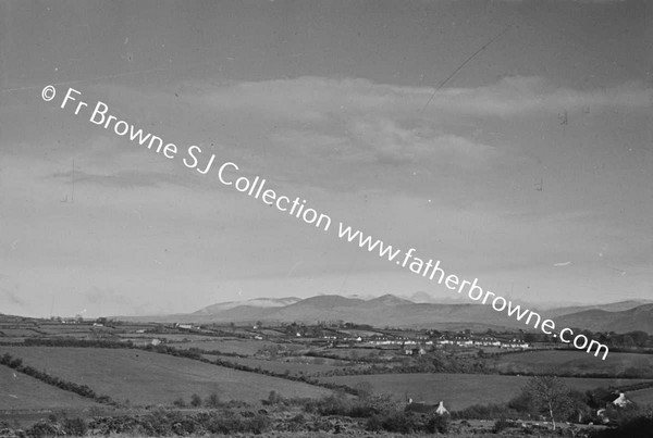 COUNTY DOWN LANDSCAPES WITH MOURNE MOUNTAINS FROM SOUTH WEST OF RATHFRILAND